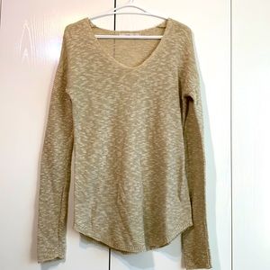 Cream/beige v neck sweater